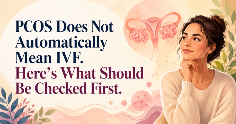PCOS Does Not Automatically Mean IVF. Here’s What Should Be Checked First.